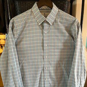 Onward Reserve Checkered Button-Down Dress Shirt - Size M (Gently Used)